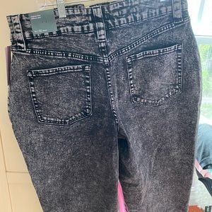 Acid Wash Black Jeans-Wild Fable